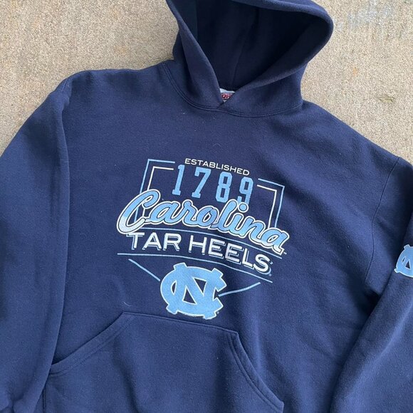 Navy UNC Vintage Hoodie - Picture 2 of 5